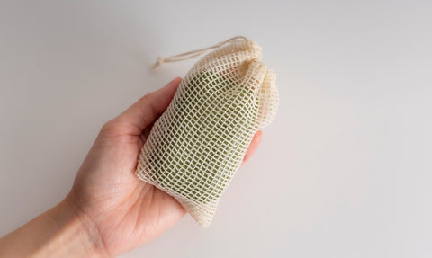 Soft Organic Cotton Soap Pouch by Well Beings Supply