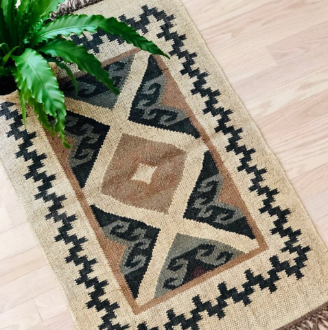 Kilim Jute Rug No. 4