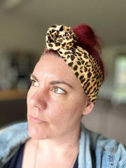 Leopard Print Boho wire headband