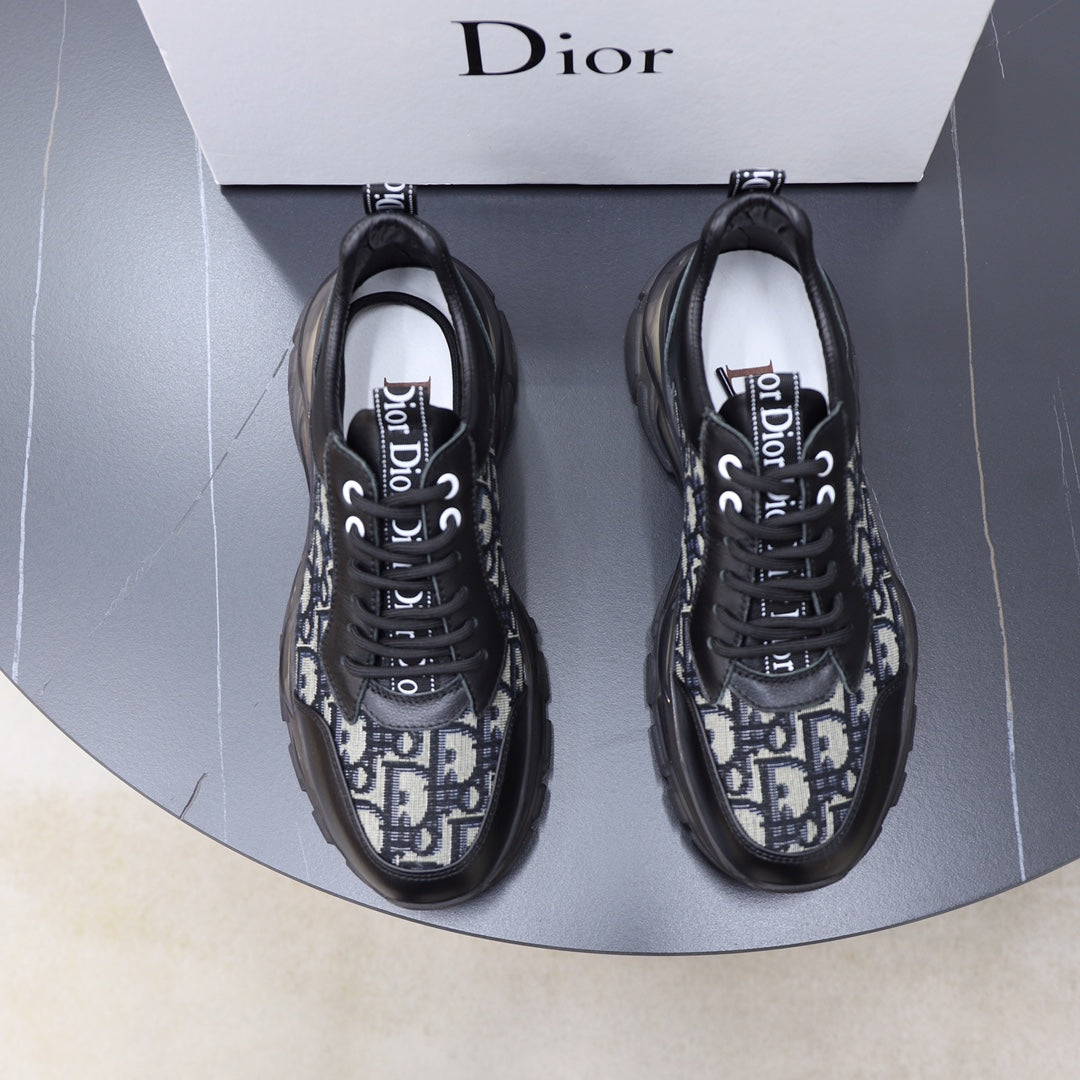 DIOR Men Fashion Boots fashionable Casual leather Breathable Sneakers Running Shoes supermaket 5210f