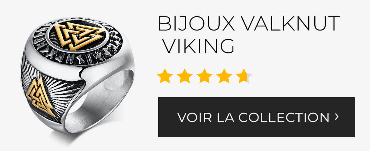 bijoux collier pendentif bague bracelet valknut viking