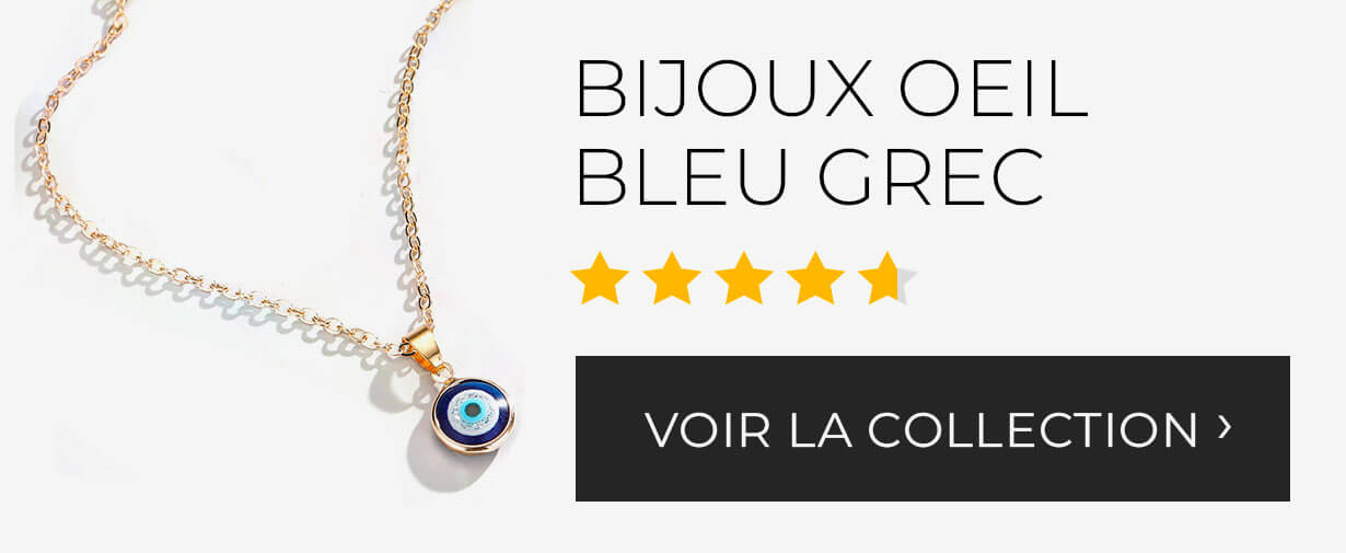 bijoux collier pendentif bracelet oeil bleu grec nazar boncuk