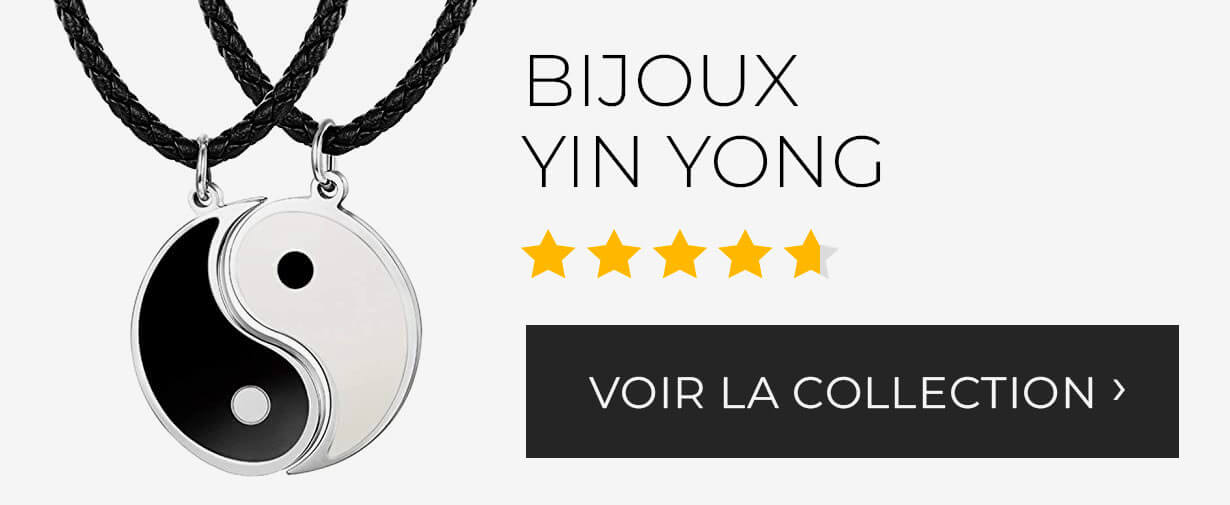 bijoux collier pendentif bracelet yin yang