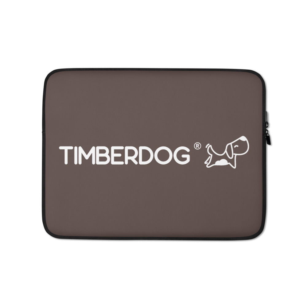 Timberdog® Brown Logo Laptop Sleeve - 13" - TIMBERDOG product image