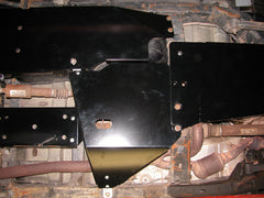 Skid Row Transfer Case Skid Plate covers the whole transfer case.