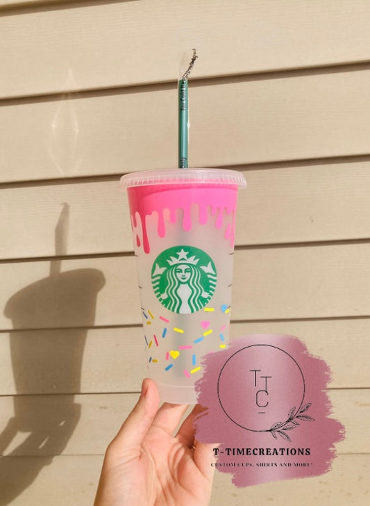 Starbucks Baseball Mom Cold Cup - lacustomdesignz