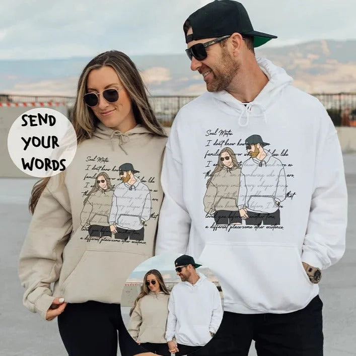 CHEST Photo and Words Portrait Sweatshirt