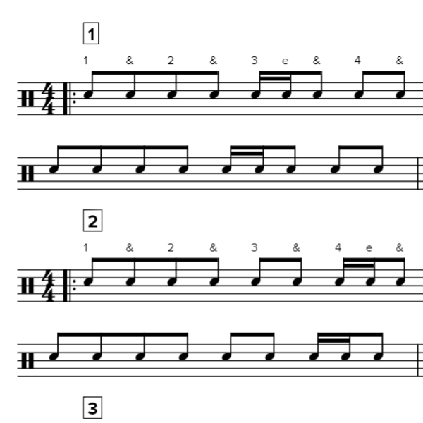 7. Eighths Beamed with Sixteenths (B)