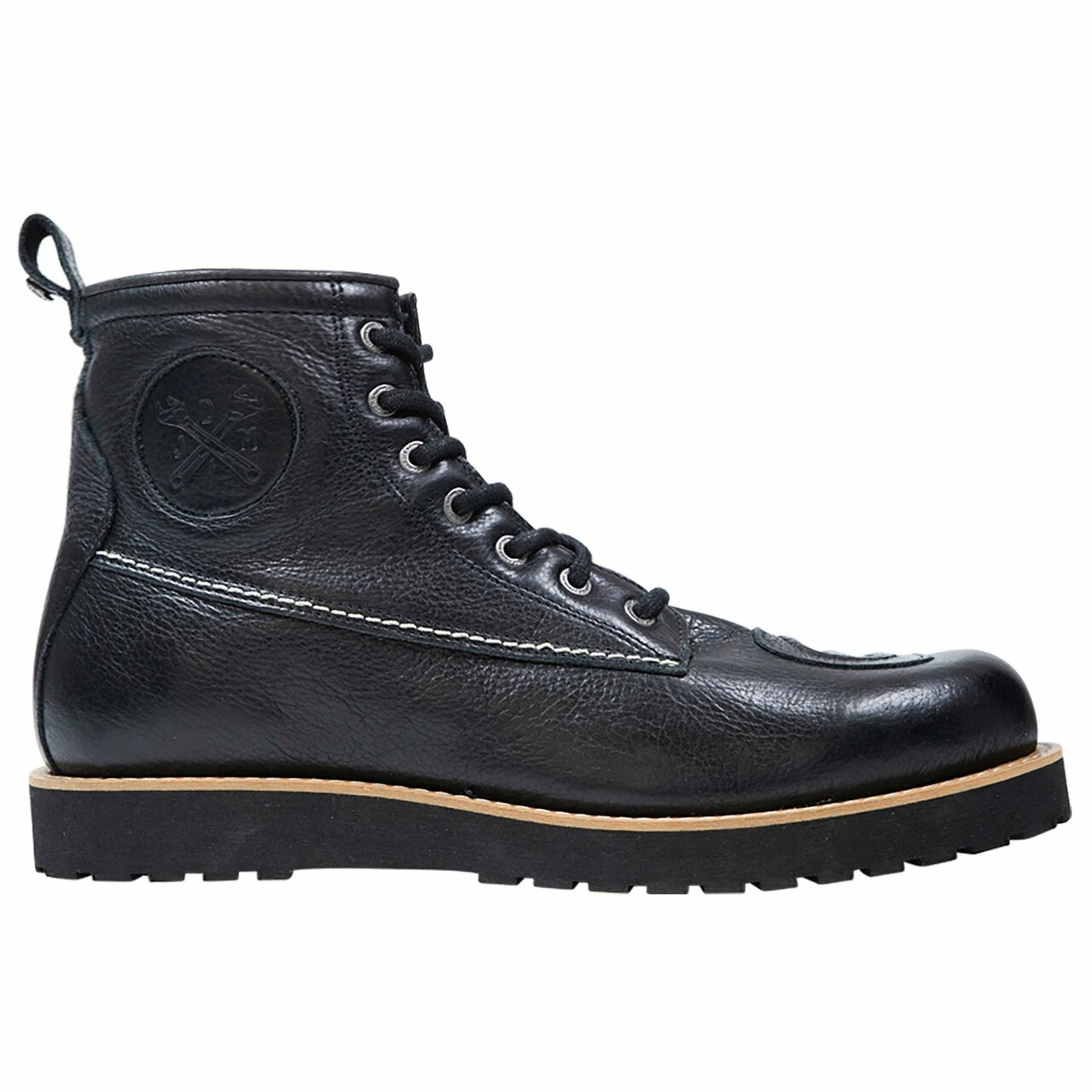 mens black leather waterproof boots