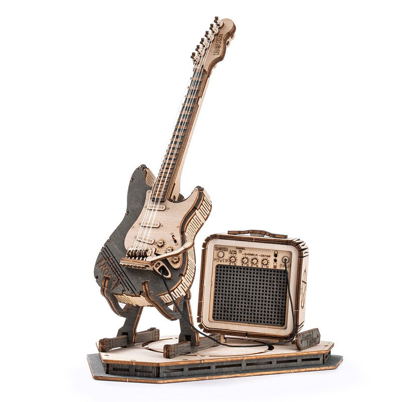 Puzzle 3D en bois - Guitare Electrique