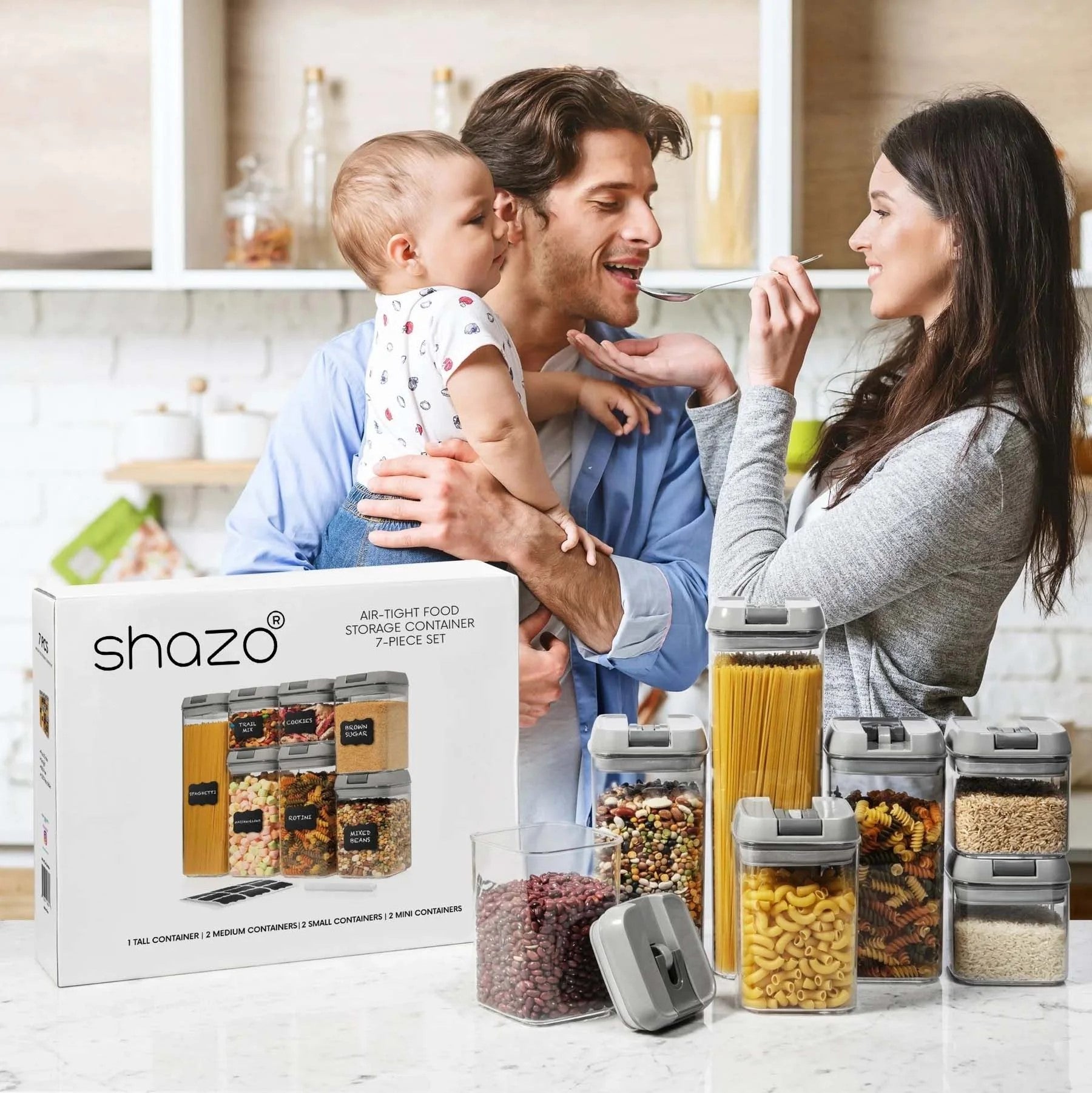 Shazo Airtight Container Set for Food Storage - 10 Pc Set, BPA Free $59.99