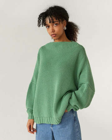 Laumės: Sage Green Merino Wool Sweater