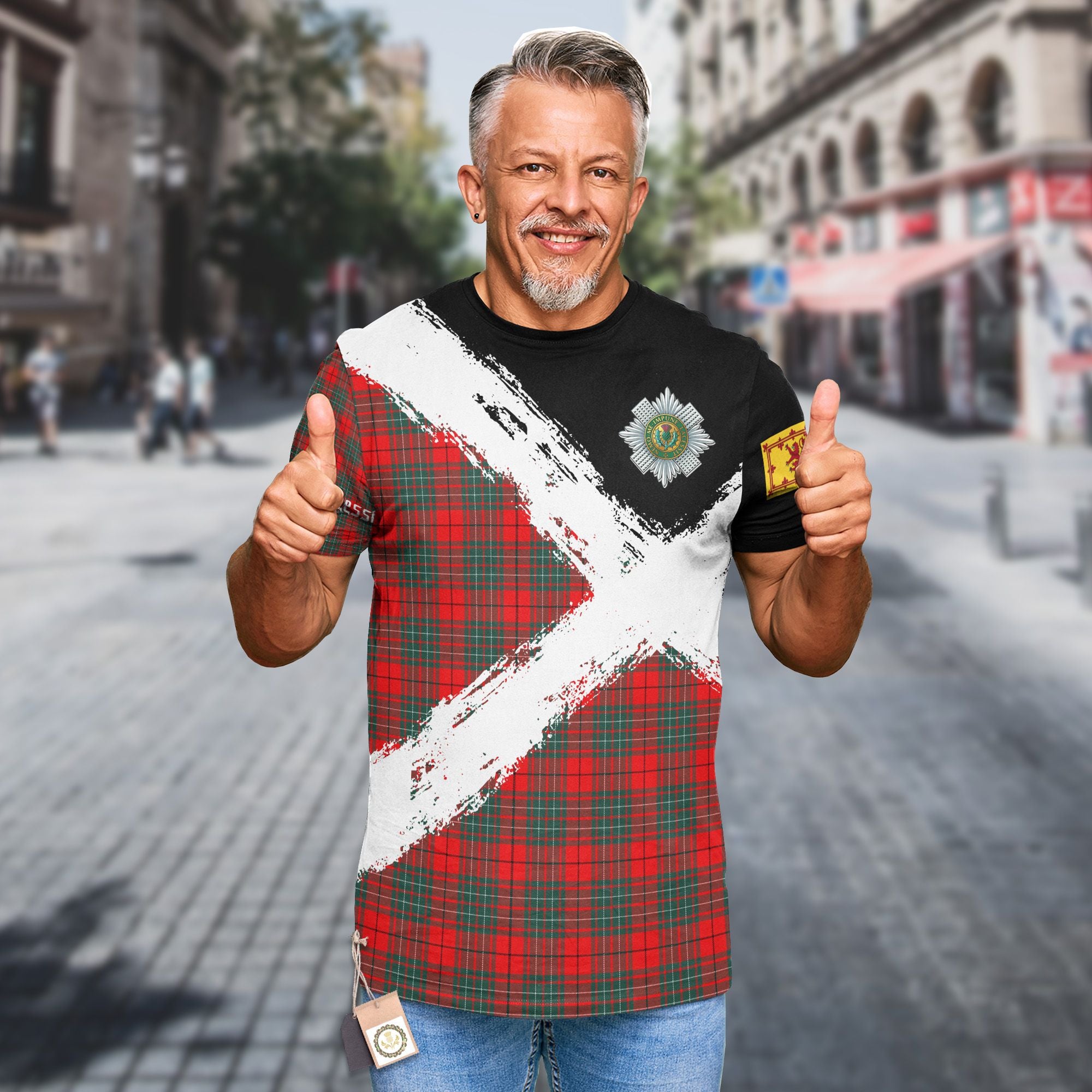 cumming-clan-t-shirt-scotland-coat-of-arms-tartan-pattern
