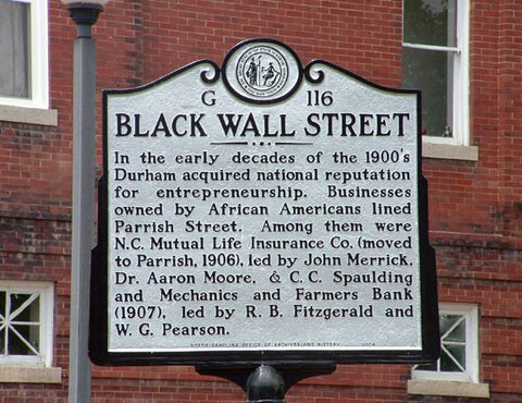 Black Wall Street Sign