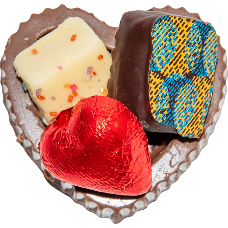 Chocolate Heart Boxes filled with Chocolate — Bellbrook Chocolate Shoppe