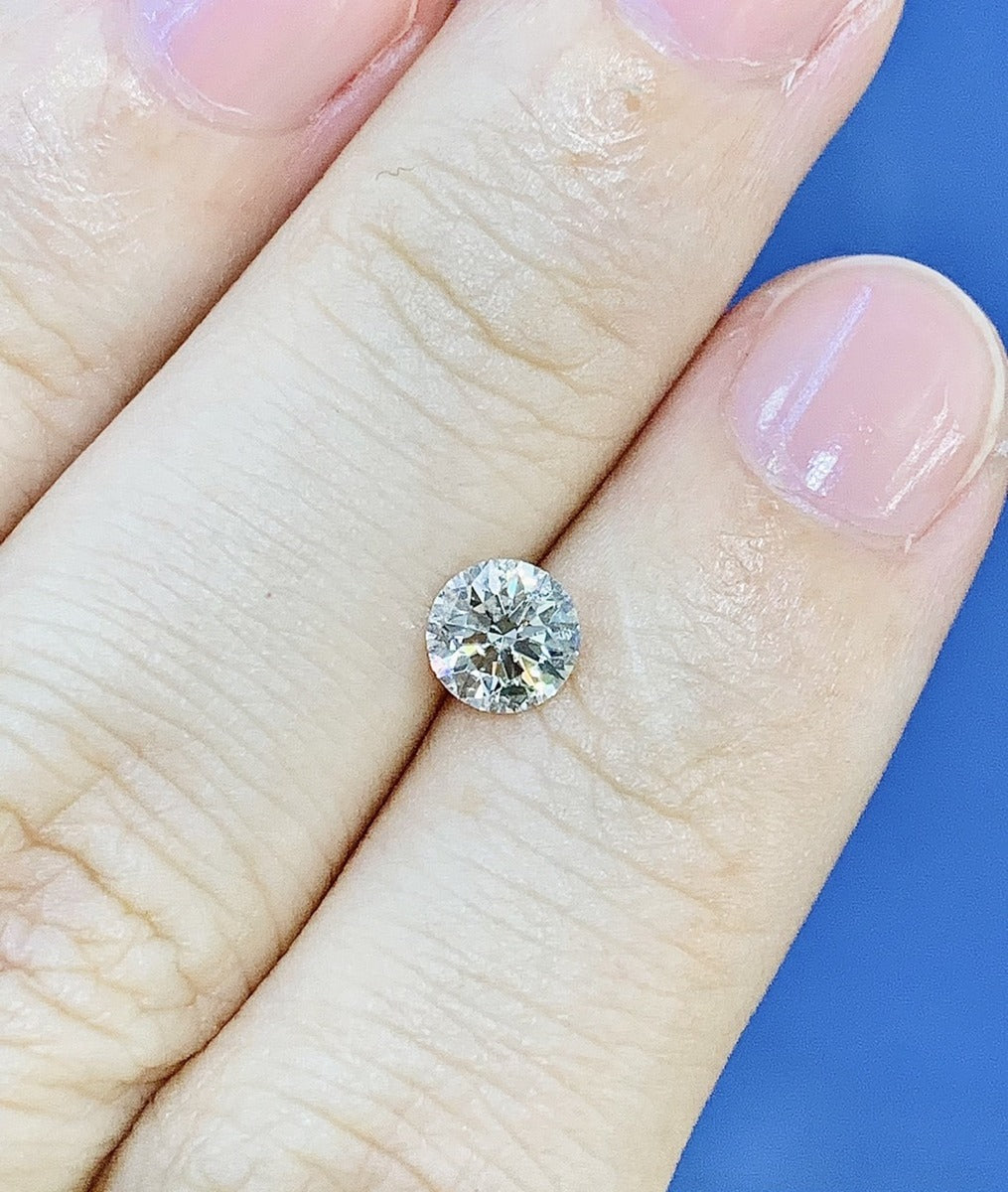 Pt900/K18 天然ダイヤモンド ストレート リング 0.53ct brunaebia.com.br