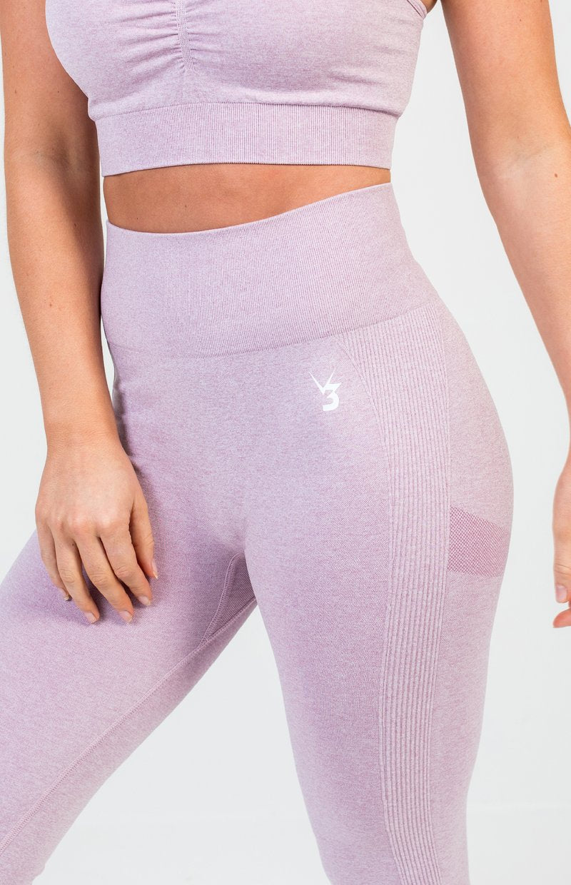 V3 Lilac Marl Define Seamless Scrunch Leggings It Looks Fit 8422