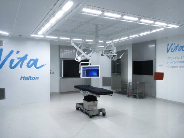 Halton integrated operating room ventilation with disinfection devices by LED Tailor