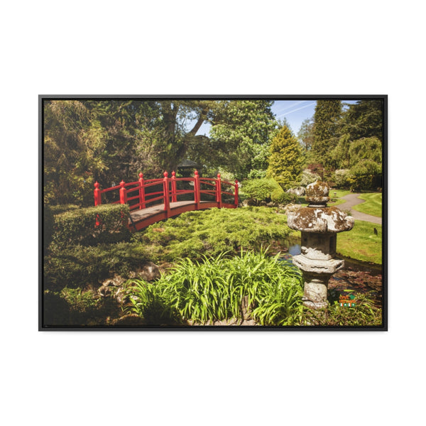 Japanese Gardens, County Kildare, Ireland - Horizontal Framed Premium Gallery Wrap Canvas