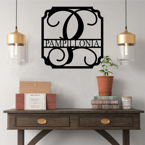 ORGANIC FLOURISH Circle Monogram - Steel Sign, Multiple Sizes and Colo –  Said Beautifully