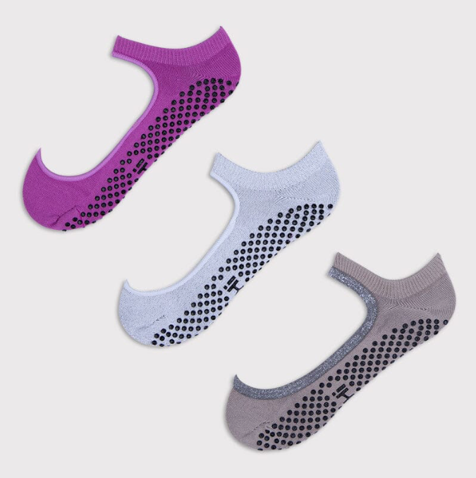 The Classic Grip Sock Pack - 3 Pack Women's SHASHI Grip Socks Small /  Medium for Pilates, Barre, Yoga