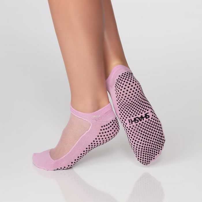 Classic Mesh Grip Sock - Lotus Tattoo (Barre / Pilates)