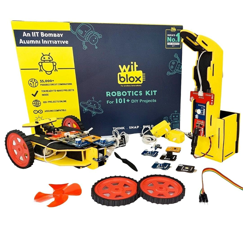 WitBlox Mega Robotics Kit for 101 Projects Plug & Fit Modular Elect