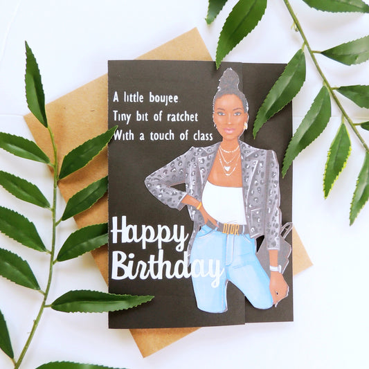 Bad & Boujee Birthday Card