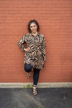 Tiger Pattern Blouse