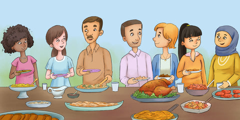 The Great Thanksgiving Feast: Thanksgiving Book for Kids