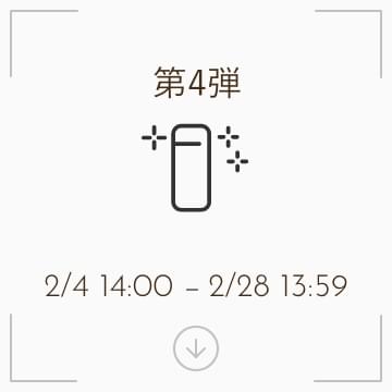 第4弾 2月4日 14時から2月28日 13時59分まで