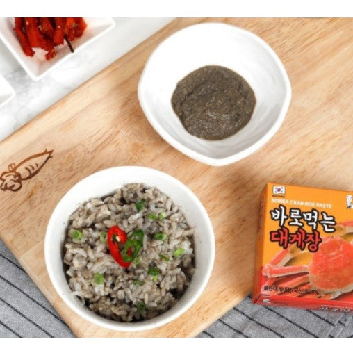 韓國紅雪蟹蟹膏蟹膏醬90g韓國製造Korean Crab Roe paste 90g made in Korea – Oppa Snack Home