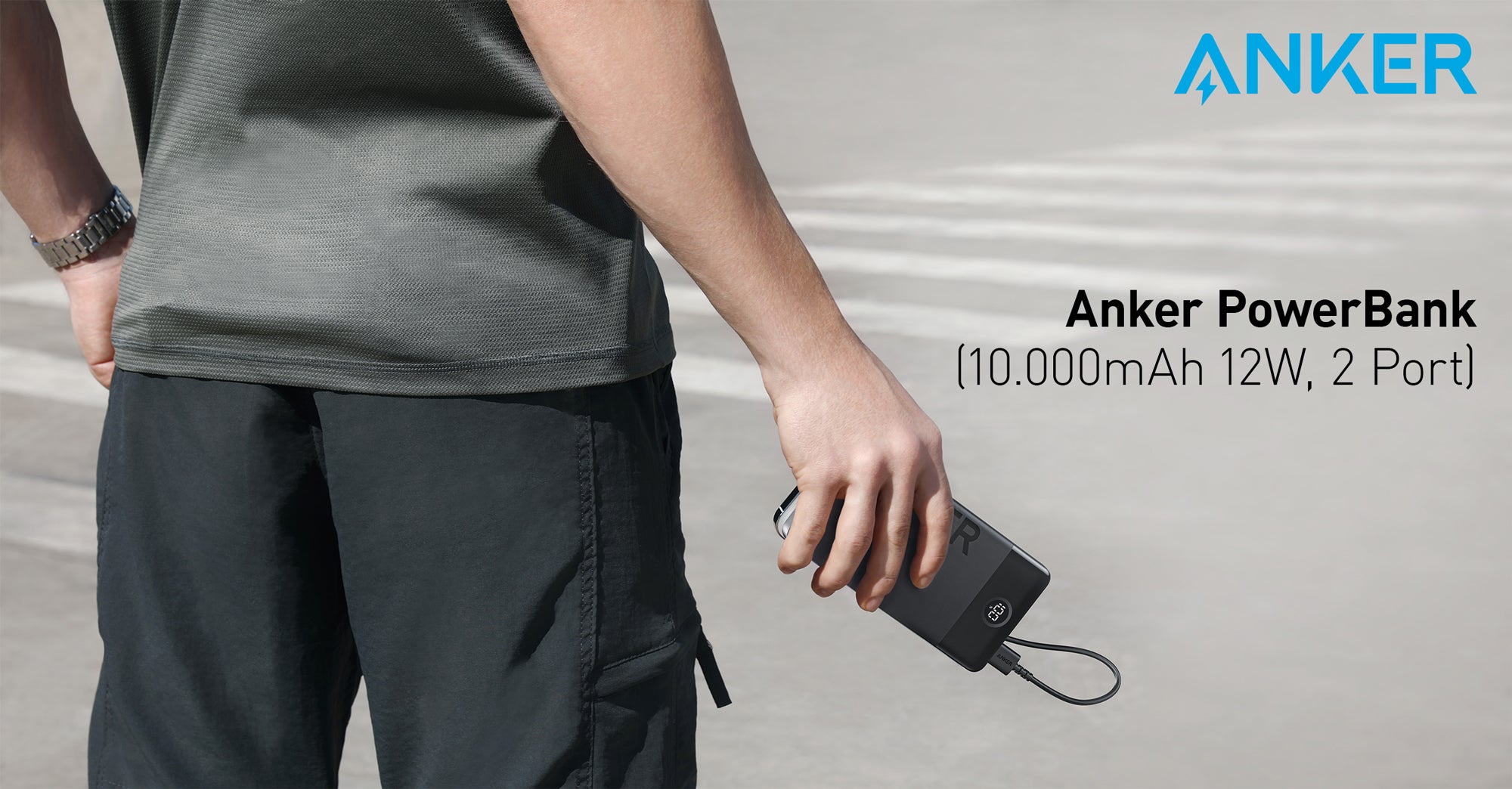 Anker 324 PowerBank (10,000mAh 12W, 2 Ports)