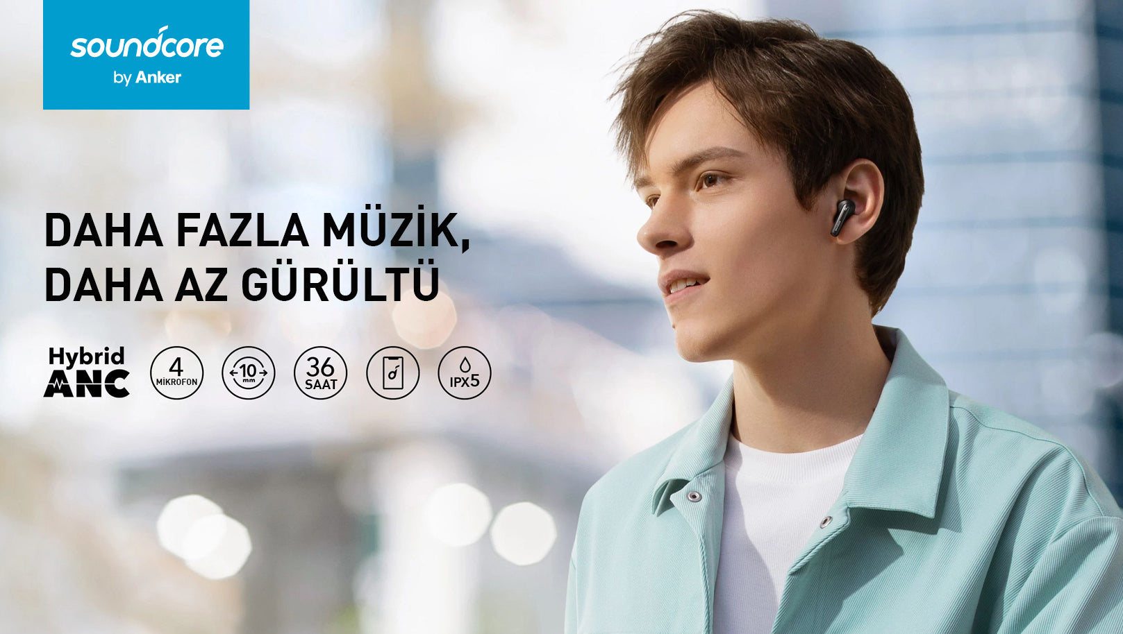 Bluetooth Headphones, Headset Soundcore Life Dot In-Ear Anker 3i