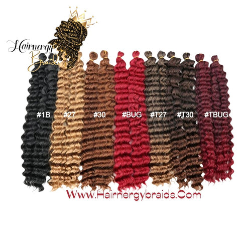 Long Deep Wave 22Inch Crochet Hair Afro Curls Crochet Braids Hair