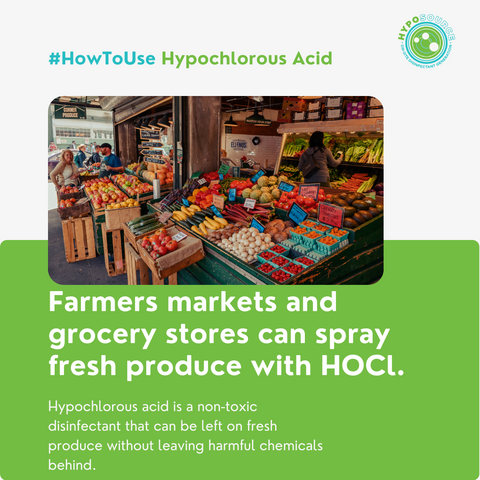 food industry using hypochlorous acid