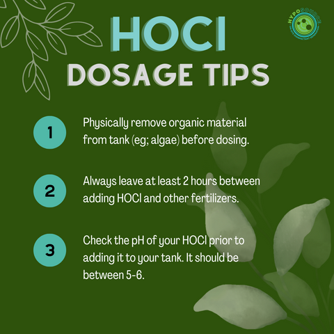 hypochlorous acid dosage schedule for hydroponics