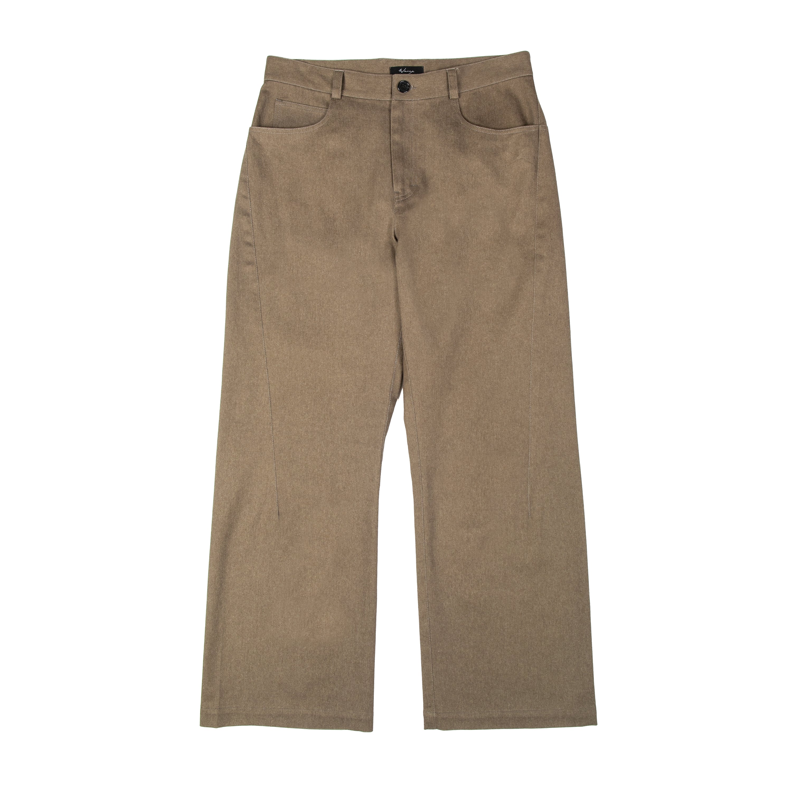 Darted Straight Leg Pant Cotton Twill Oak - PREORDER