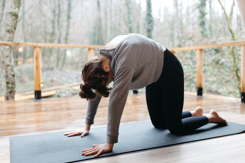 Cat Pose (MarjaryasanaBitilasana) - yoga mat - Alerse