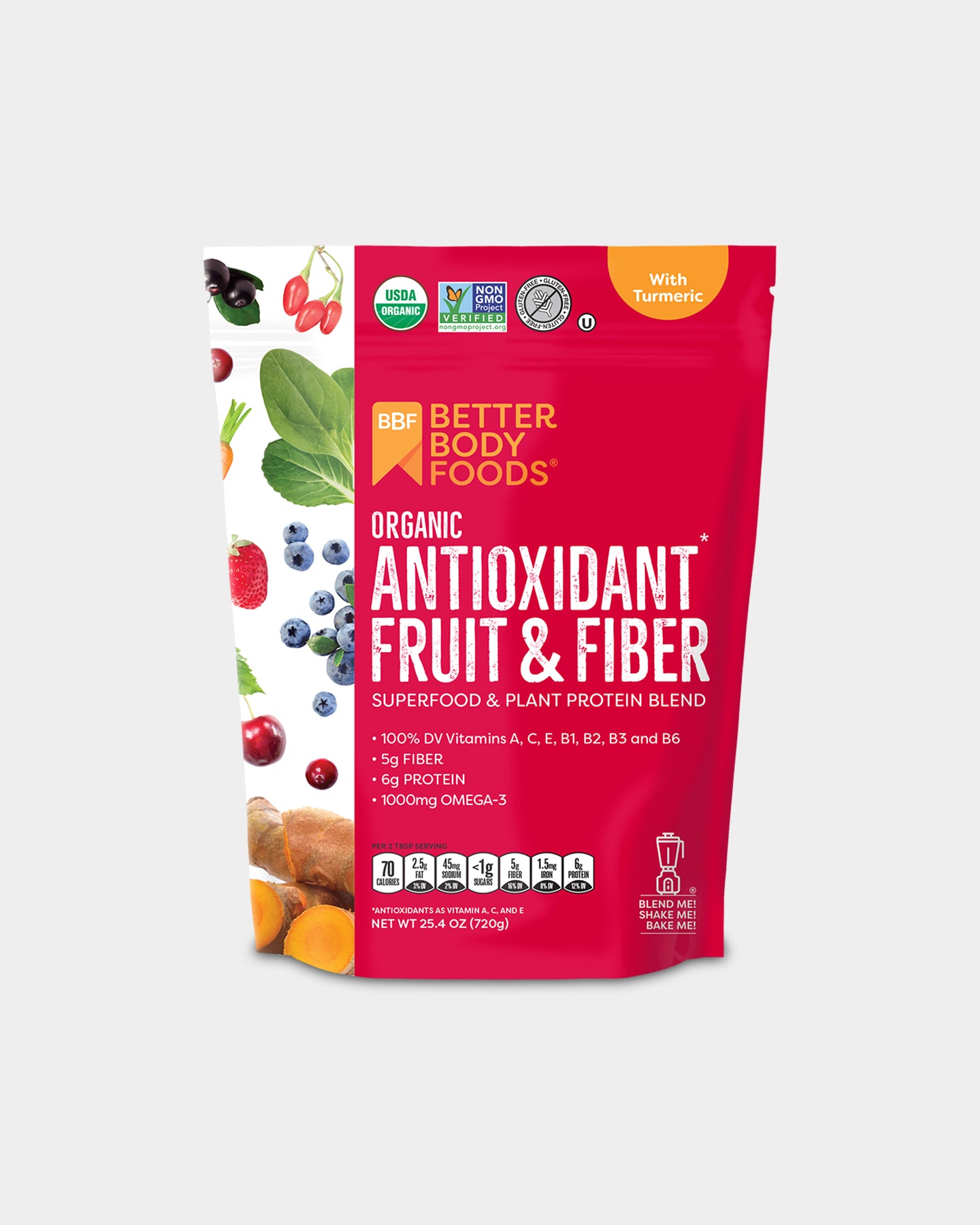 Image of BetterBody Foods Organic Antioxidant Fruit & Fiber