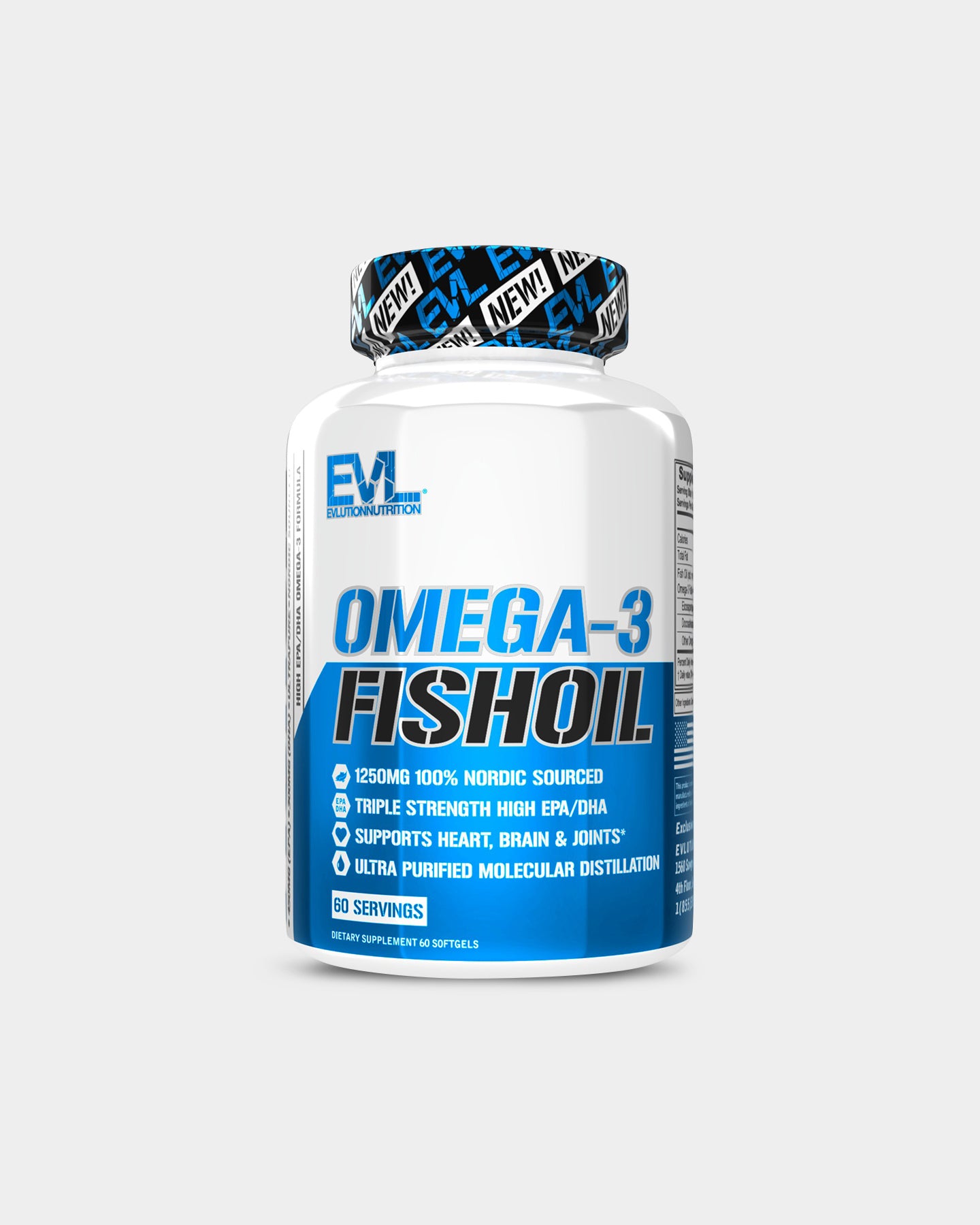 Image of EVLUTION NUTRITION Omega-3 Fish Oil