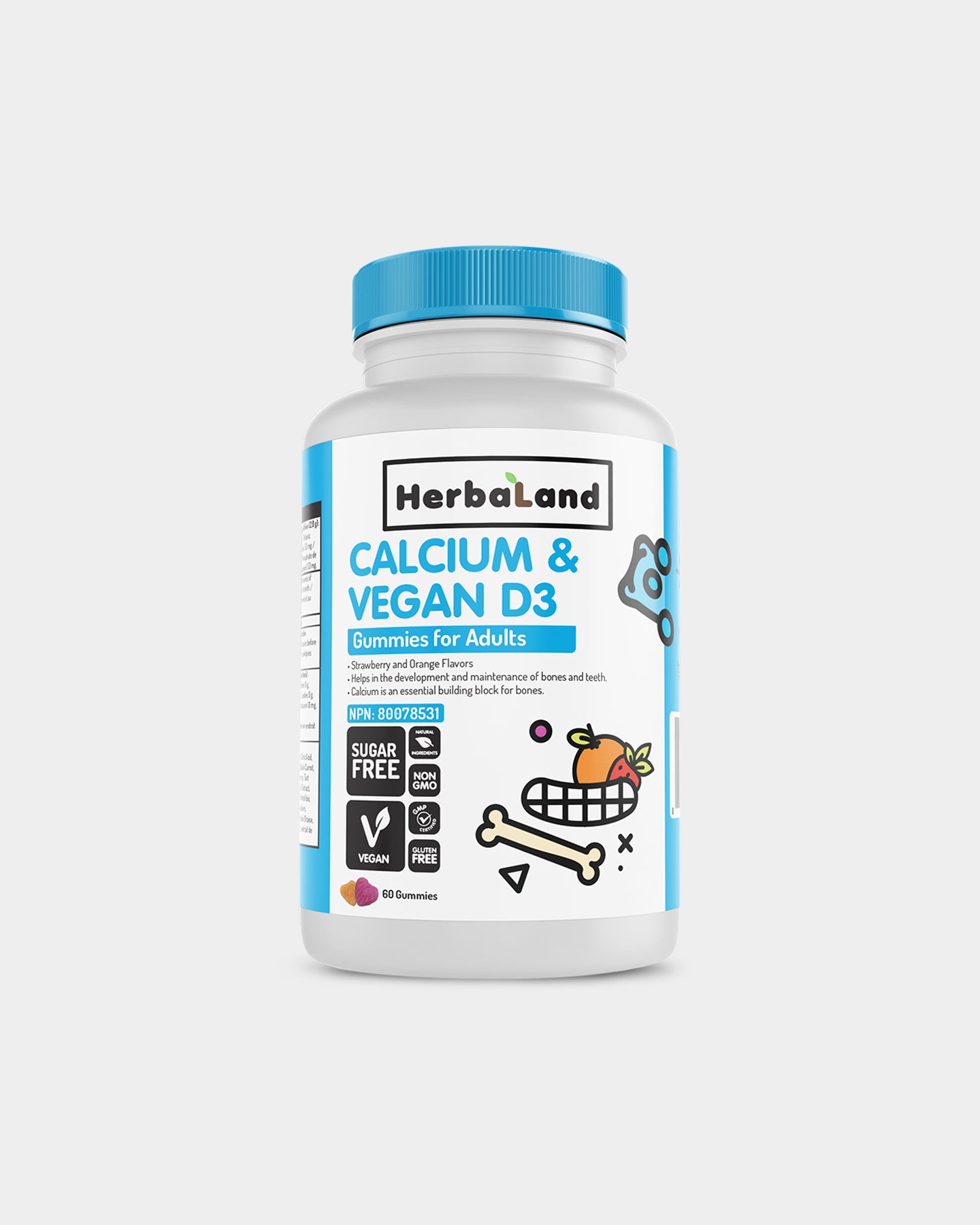 Image of Herbaland Calcium & Vegan D3 Gummies