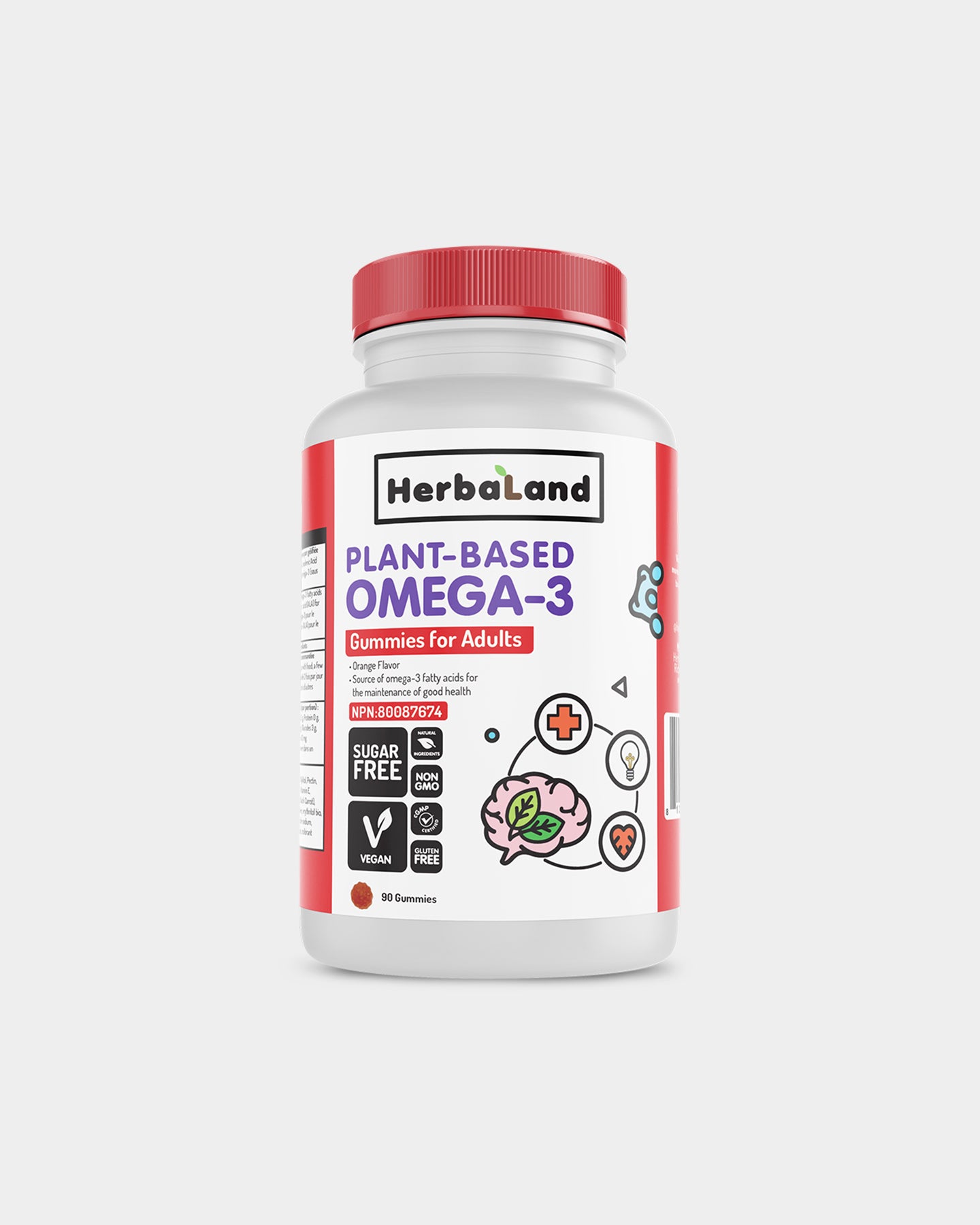 Image of Herbaland Plant-Based Omega-3 Gummies