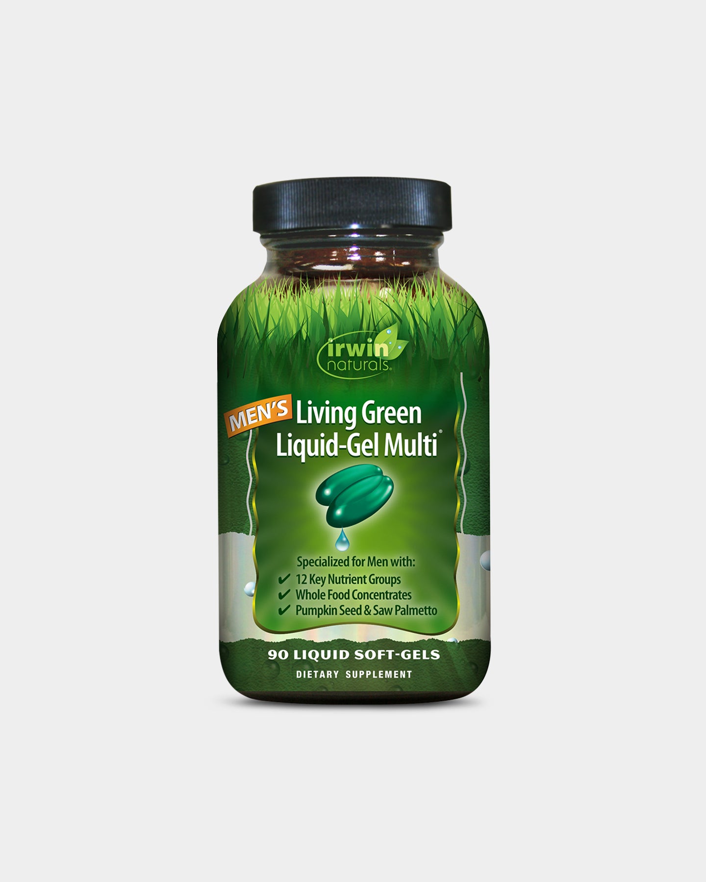 Image of Irwin Naturals Men's Living Green Liquid-Gel Multi
