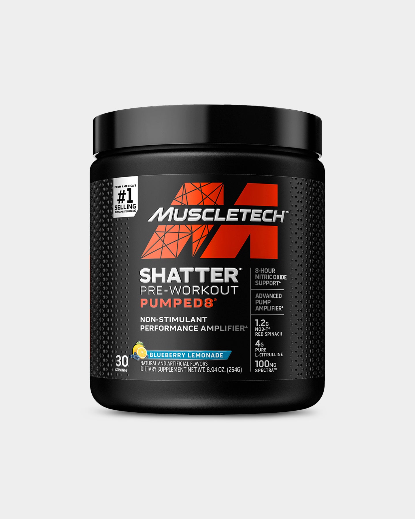 Image of MuscleTech Shatter Pumped 8 Pre-Workout / Stim-Free