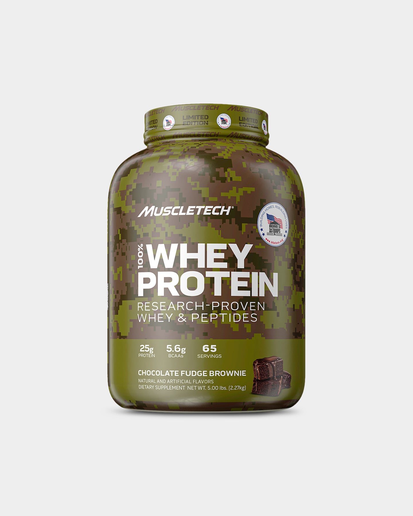Image of Muscletech 100% Whey Protein Homes For Troops Edition