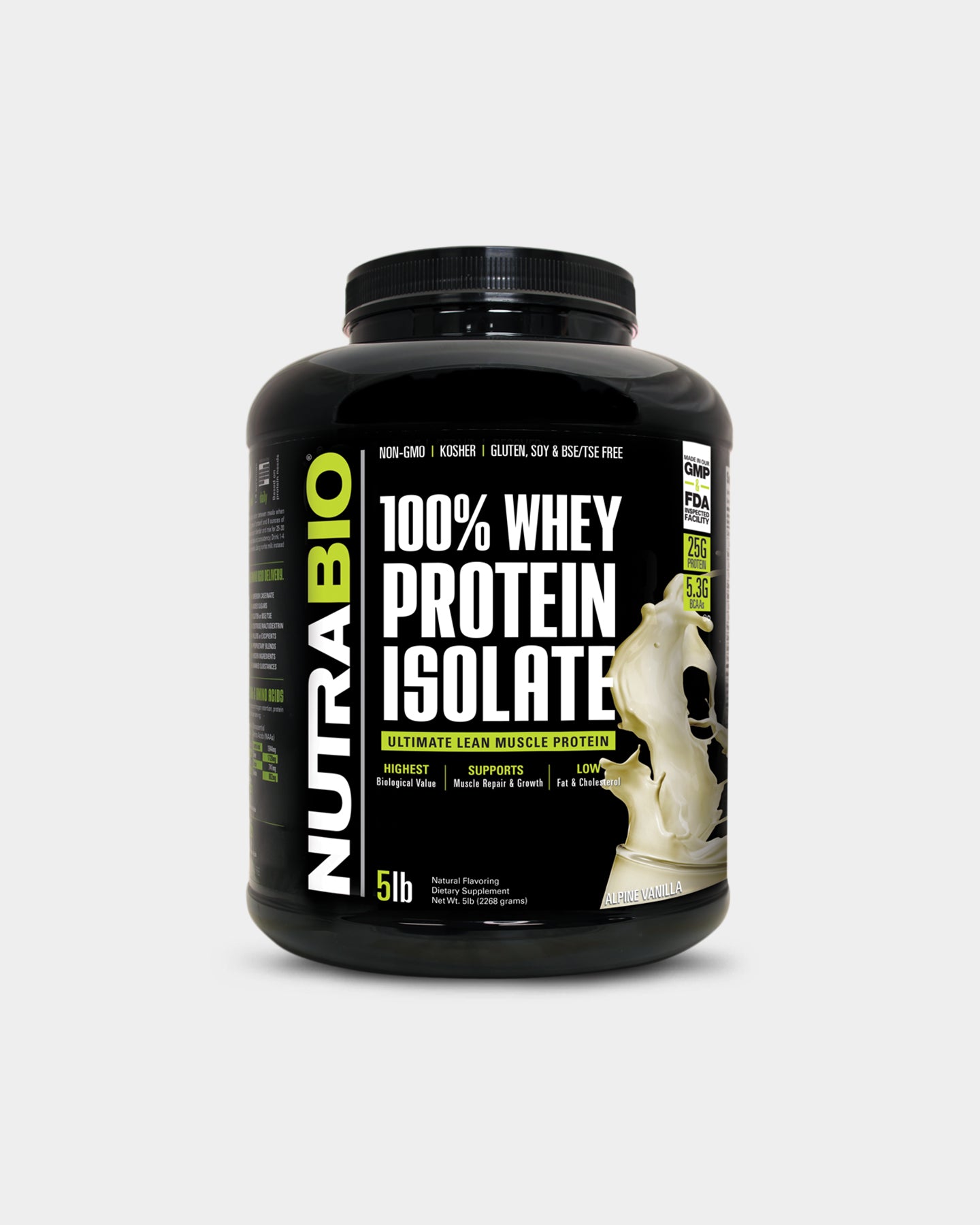 Image of NutraBio 100% Whey Protein Isolate