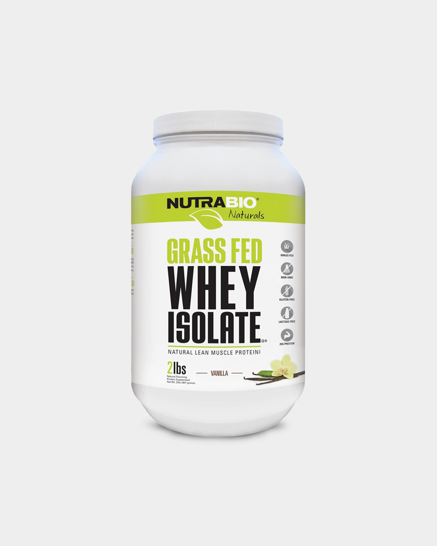 Image of NutraBio Grass Fed Whey Isolate