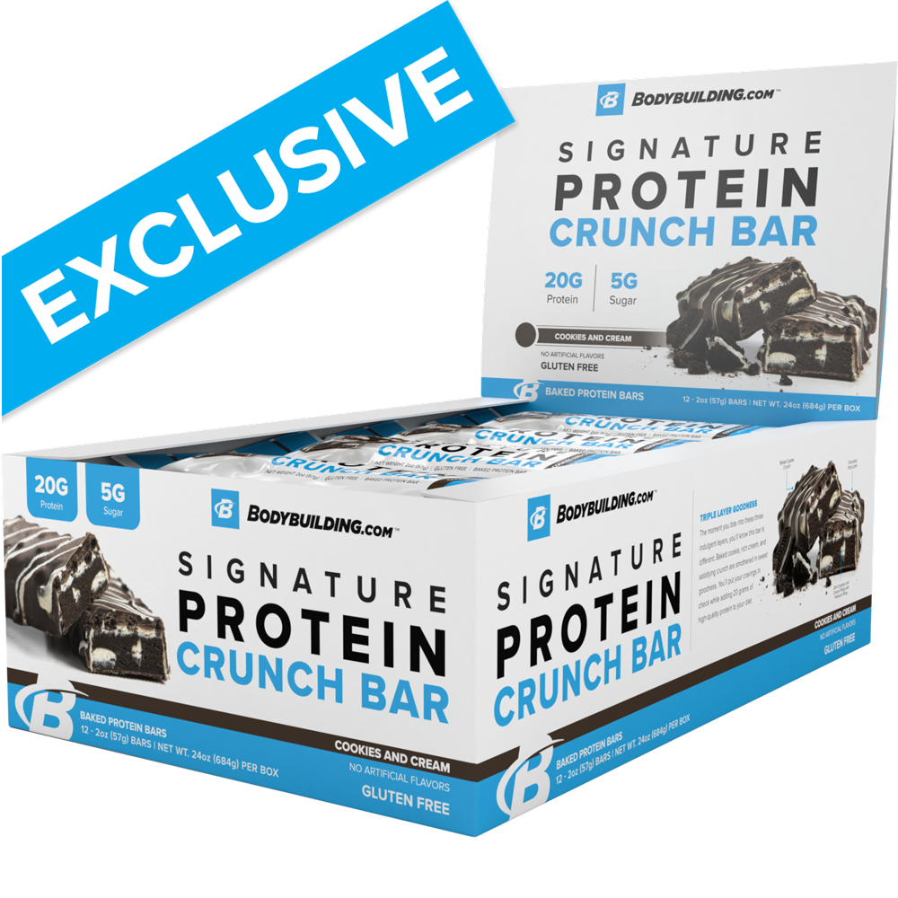 Image of Bodybuilding.com Signature Protein Crunch Bars