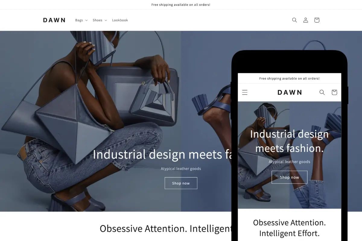 Dawn Free Shopify Theme for Clothing Business